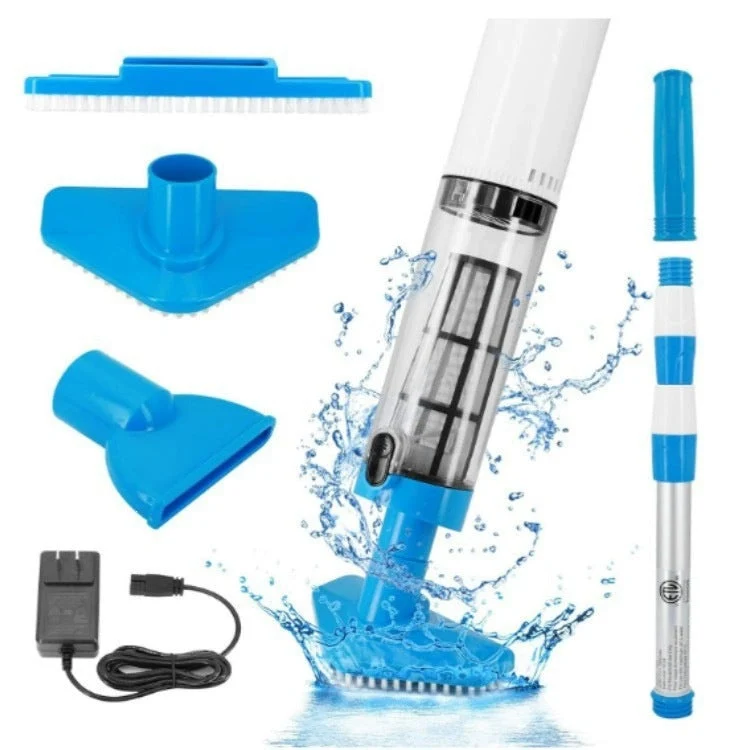 Aspirateur Piscine Portatif Rechargeable avec Accessoires