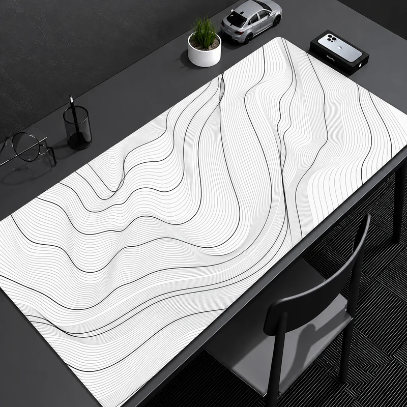 Tapis de Bureau Antidérapant Design Géométrique