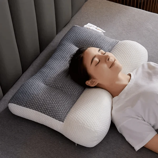 Oreiller Ergonomique Unisexe Soutien Tête et Cou Confortable