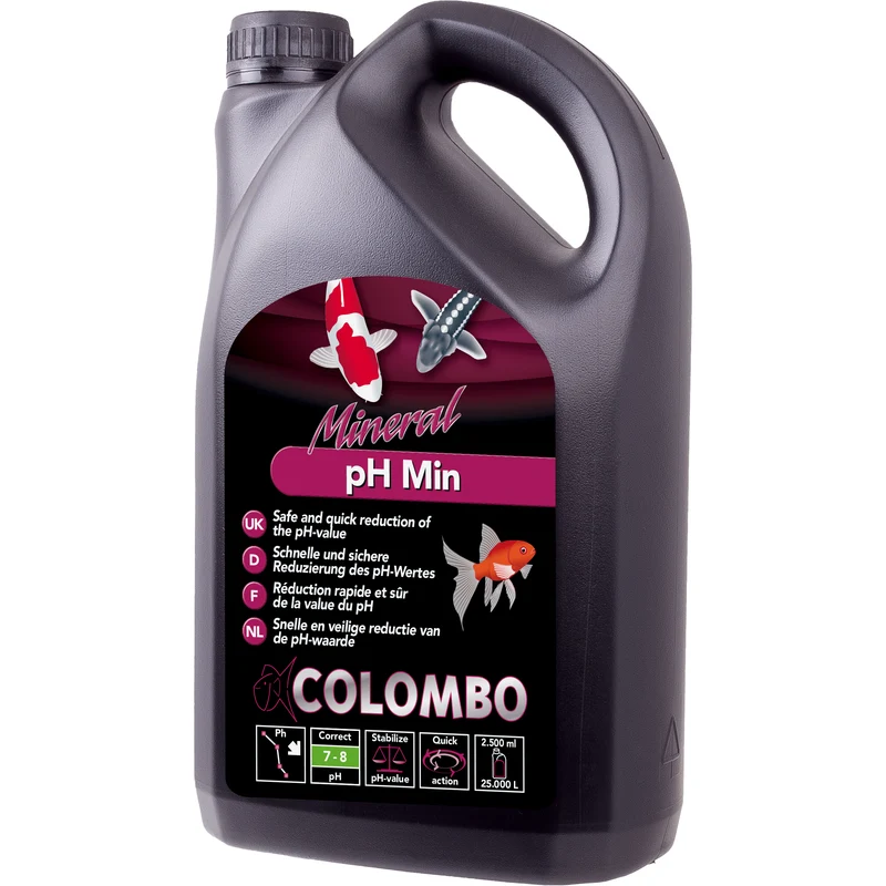 Colombo pH Min 2500ml pour 12.500litres - Régulateur de pH