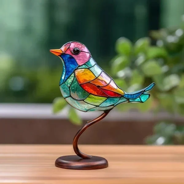 Lampe de Table en Verre Coloré Élégante
