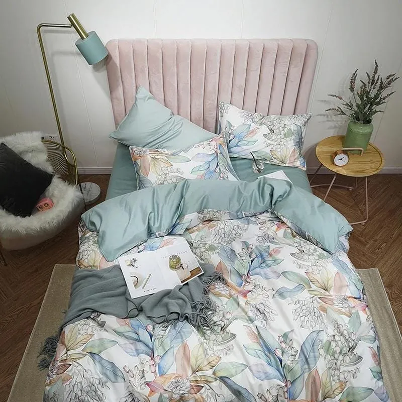 Draps de Lit en Coton Doux et Respirant