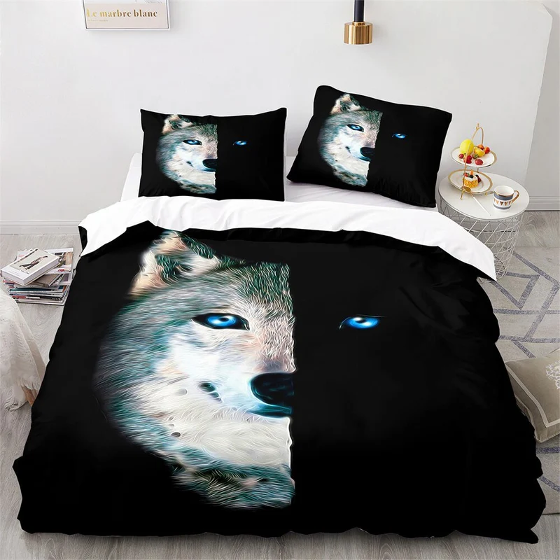 Lit Enfant Loup En Peluche doux