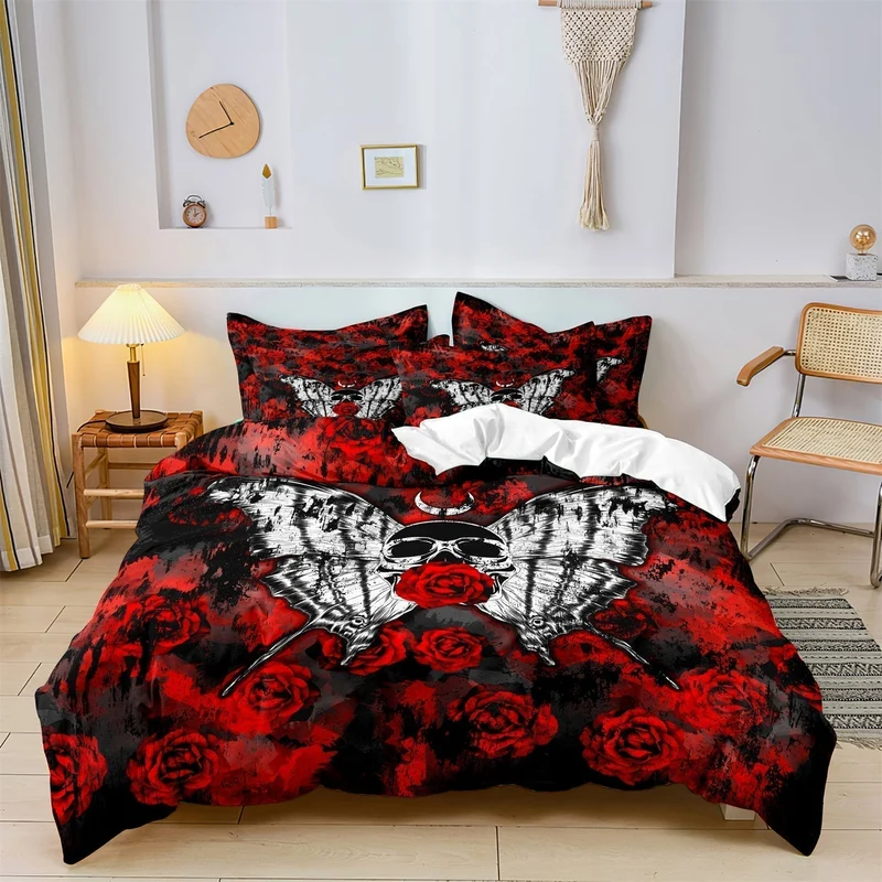 Ensemble de Literie Gothique Élégant | Décor Chic et Rock