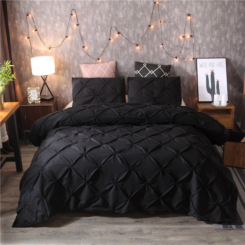 Linge de Lit Douillet et Raffiné | Housse de Couette Décorative et Douce