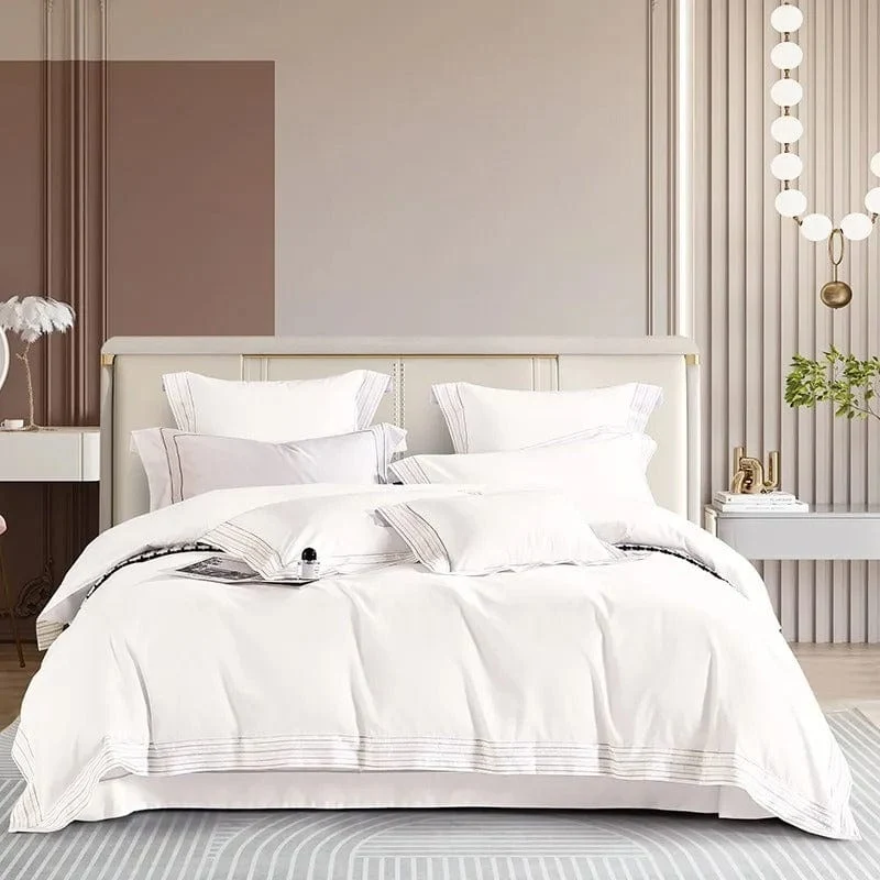 Housse de Couette Coton Doux et Raffinée pour Chambre Élégante