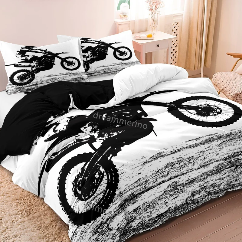 Housse de Couette Motard Colorée pour Chambre Garçon