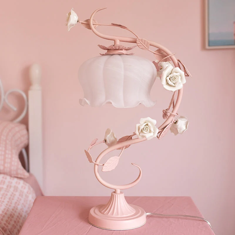 Lampe Romantique en Fleurs | Éclairage Intime et Chic