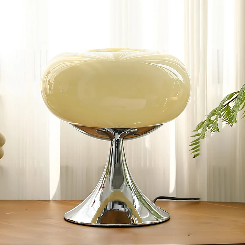 Lampe Moderne Verre Métal LED Élégante