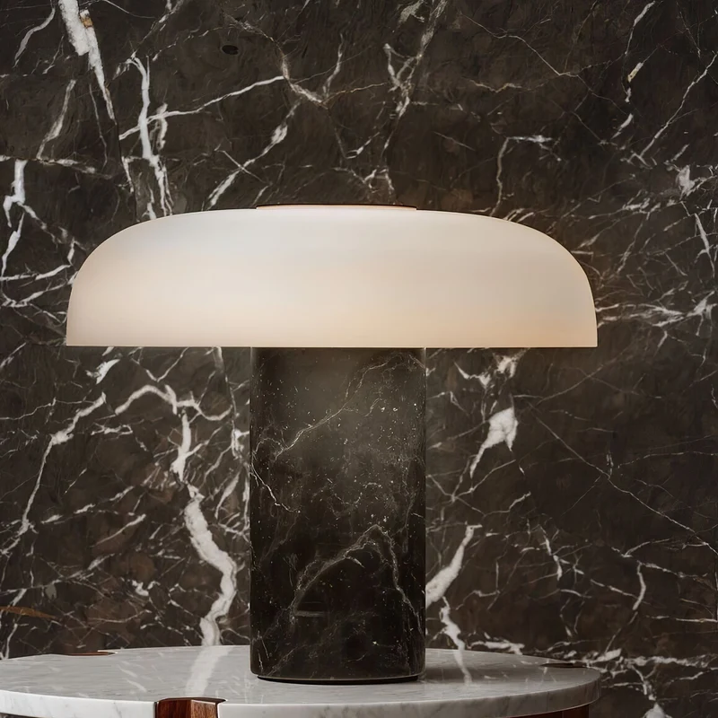 Lampe de Bureau Design Élégant en Marbre | Éclairage Chic Moderne