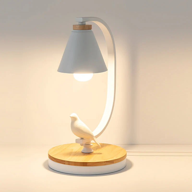 Lampe de Bureau Élégante | Décoration Oiseau Chic