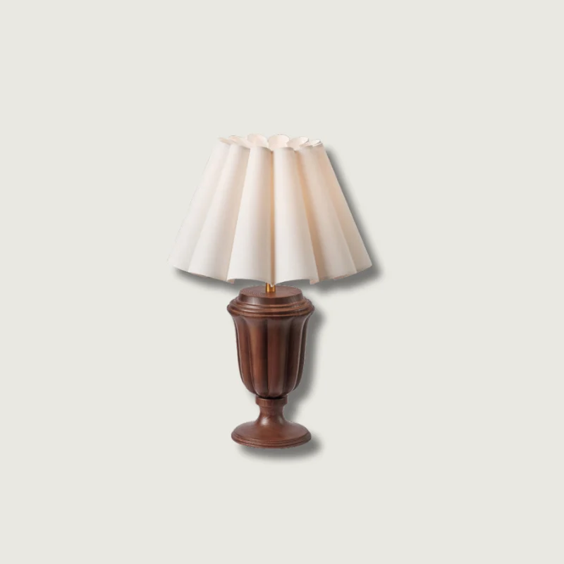 Lampe de Table en Bois Chaleureuse et Rustique