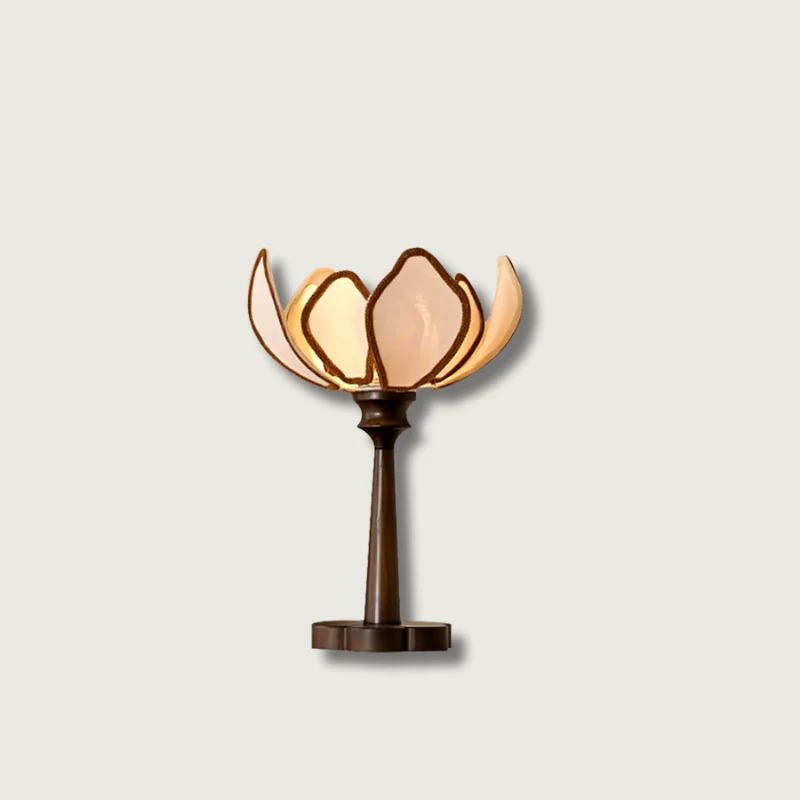 Lampe de Table Bio et Décor Florale