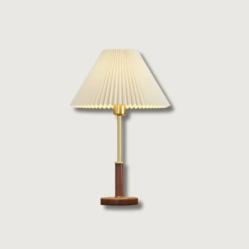 Lampe de Bureau Chic en Laqué | Abat-jour Brodé et Style Vintage