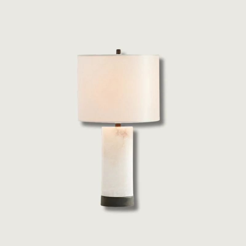 Lampe de Table en Pierre | Élégance Raffinée et Chaude