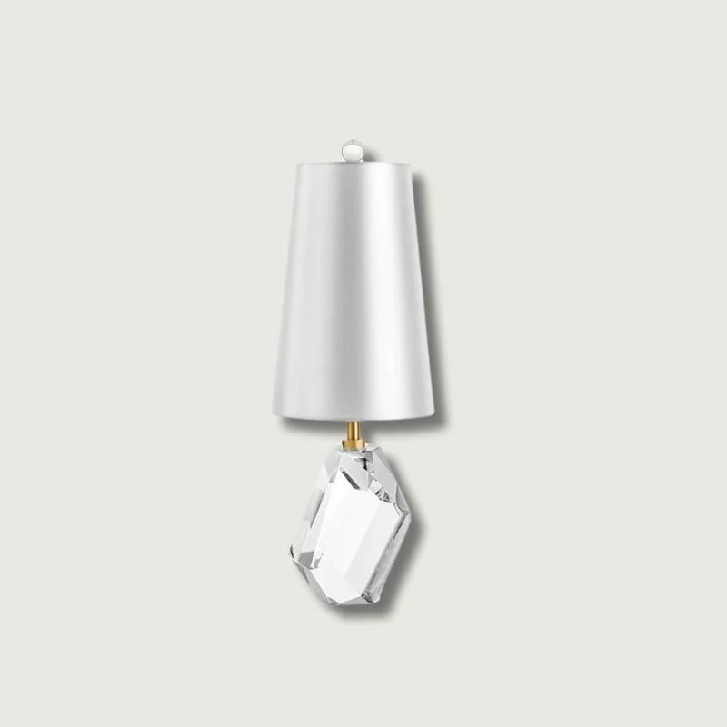 Lampe de Table Luxe en Verre Transparent