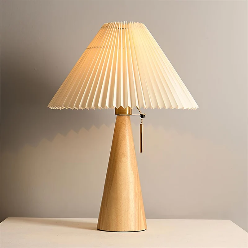 Lampe de Table Design Bois Métal Élégant