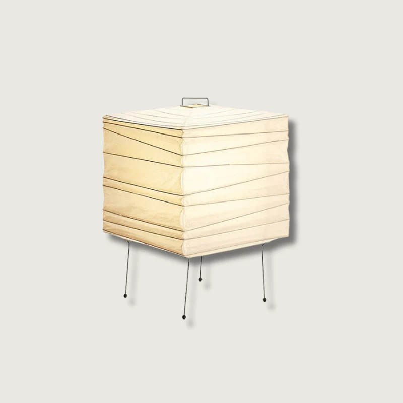 Lampe en Papier Naturel Élégante et Rustique