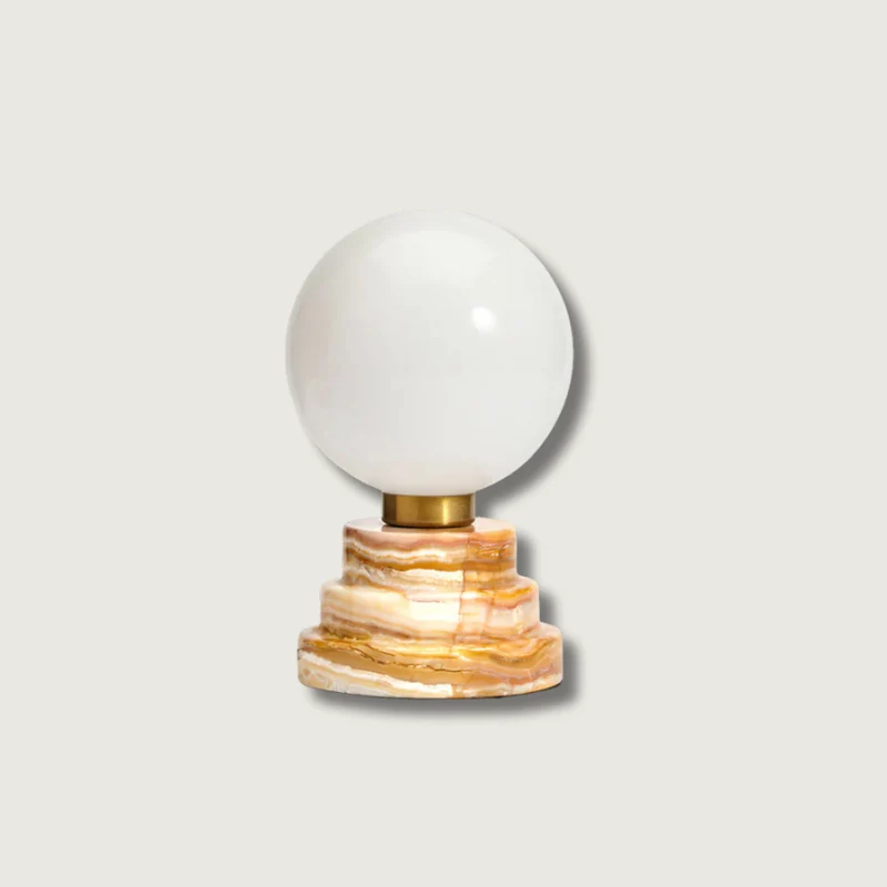Lampe de Table Marbre et Verre Élégante Moderne
