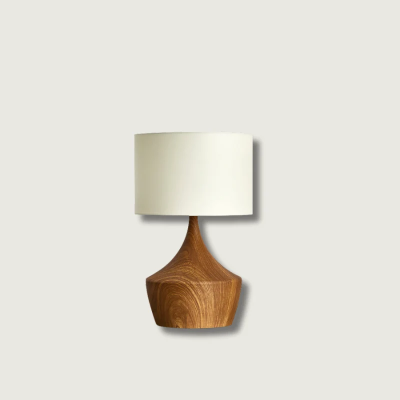 Lampe de Table Élégante en Lin | Design Raffiné et Éclairage Doux