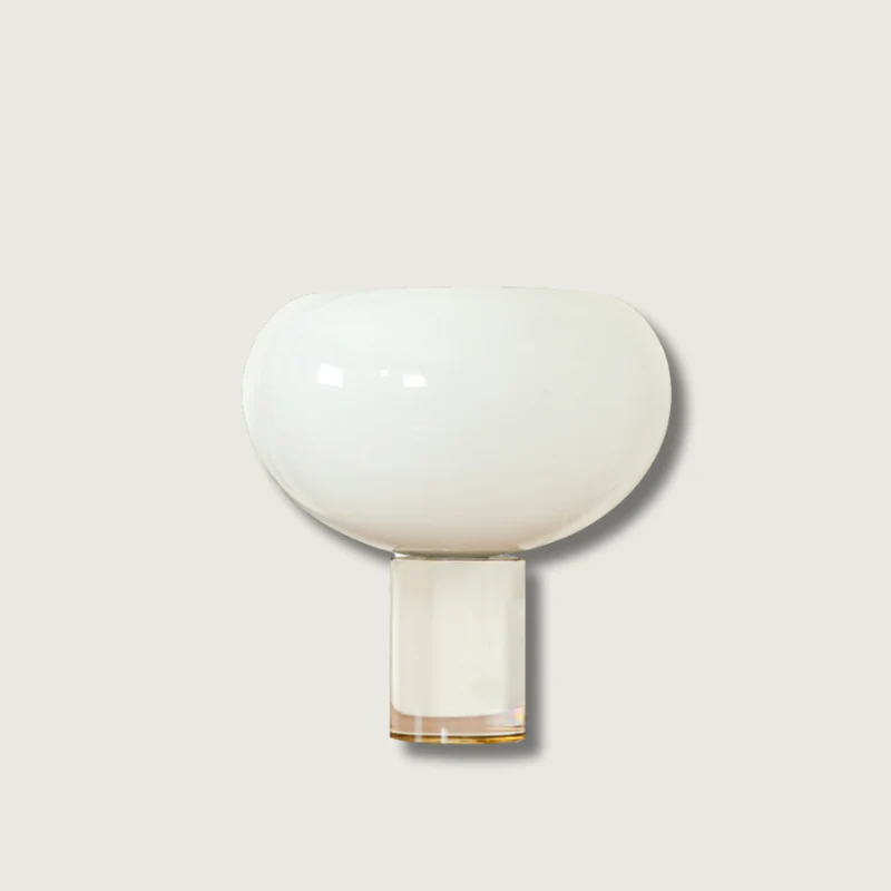 Lampe de Bureau en Verre Transparent | Style Chic et Moderne