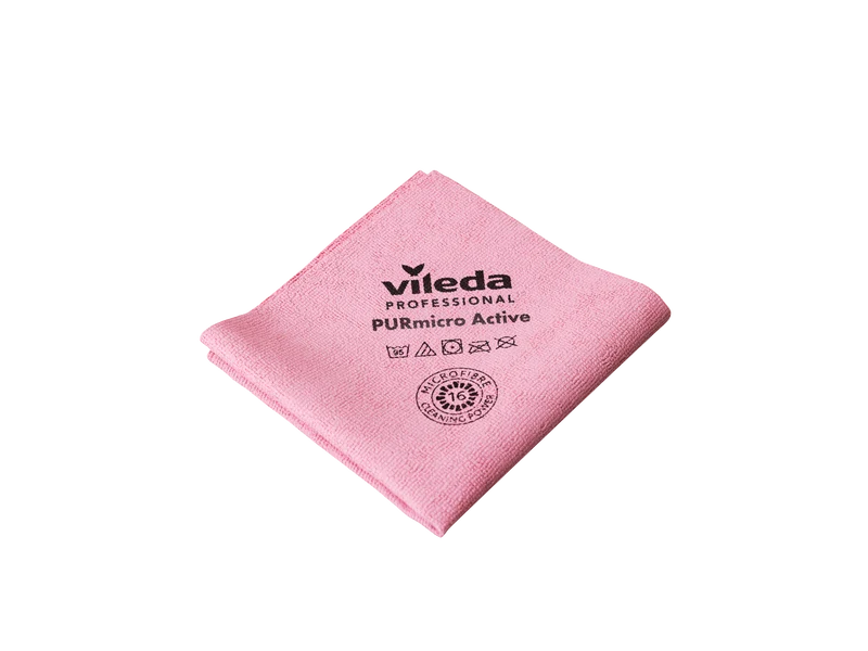 LAVETTE TISSEE PURMICRO 38X35CM ROUGE VILEDA X5