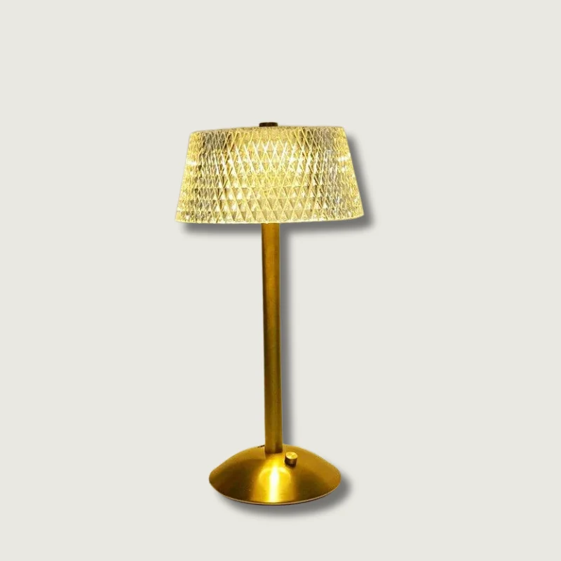 Lampe Cristal Luxe avec Diamants et Recharge