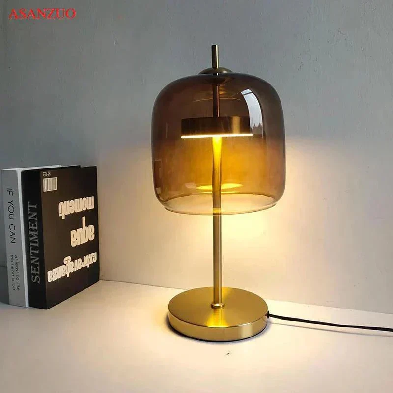 Lampe Verre Clair Moderne LED Élégante