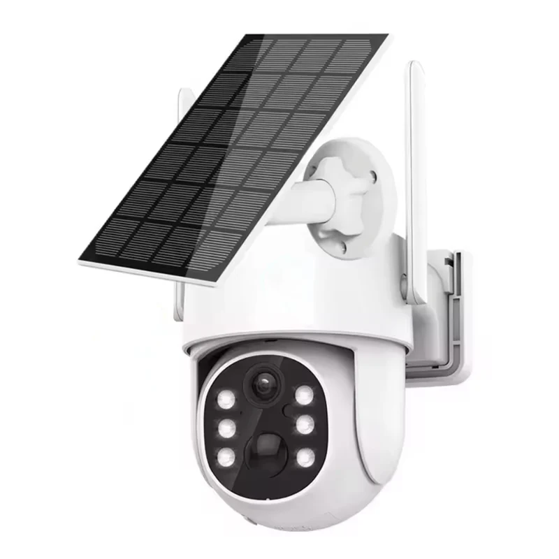 Caméra de surveillance extérieure sans fil avec panneau solaire