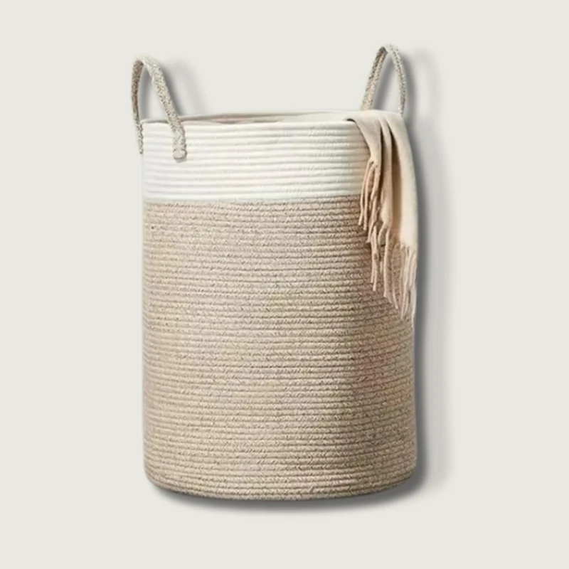 Panier à Linge En Osier Résistant