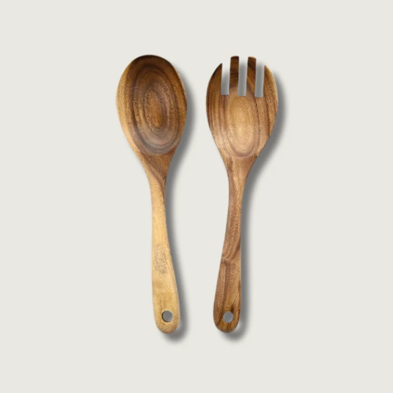 Ustensiles de Salade en Bois : Sets de Service Élégants et Résistants