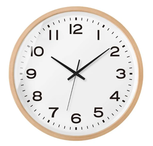 Horloge Murale Bois Clair | Design Nordique et Finition Raffinée