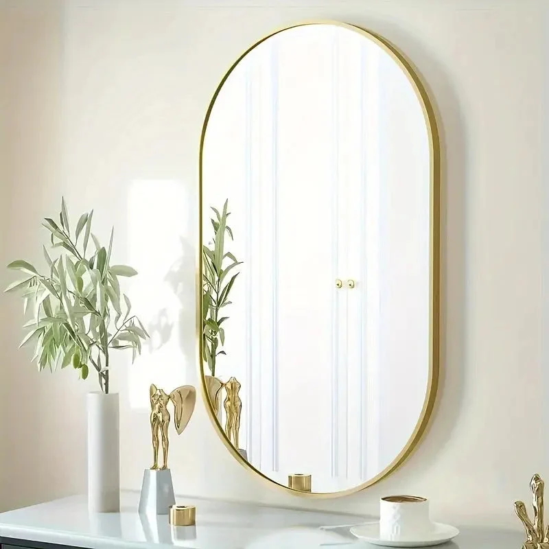 Miroir Ovale Chic pour Mur | Déco Élégante et Raffinée