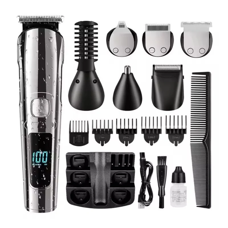 Kit professionnel barbe et cheveux 16 en 1 sans fil