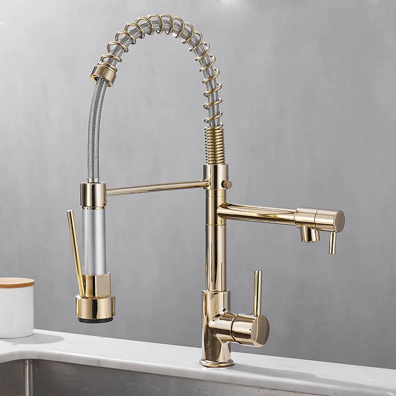 Robinet Cuisine Double Évier Design Moderne