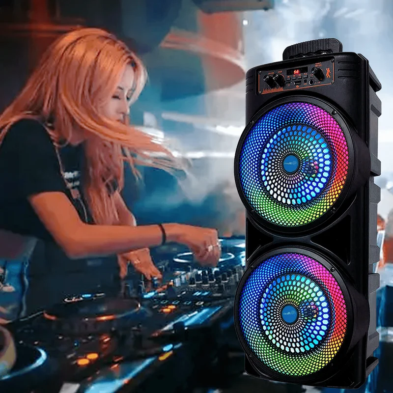 Enceinte Bluetooth LED Puissant Système Son Portable