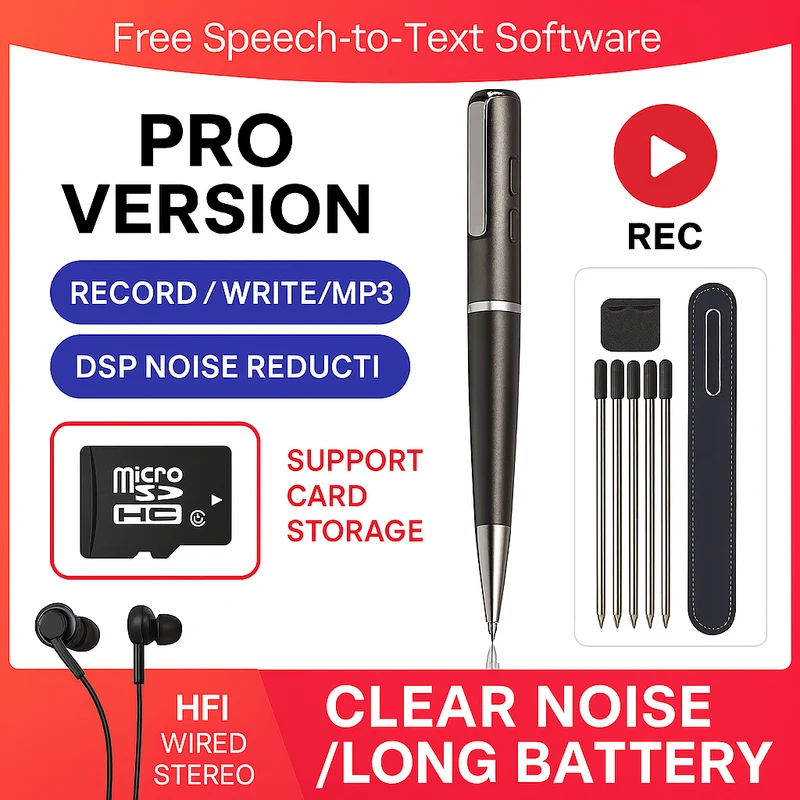 Stylo Enregistreur Vocal Discrét