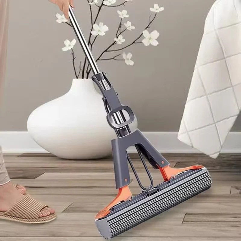 Balai Éponge Réglable Nettoyant de Sol Pratique