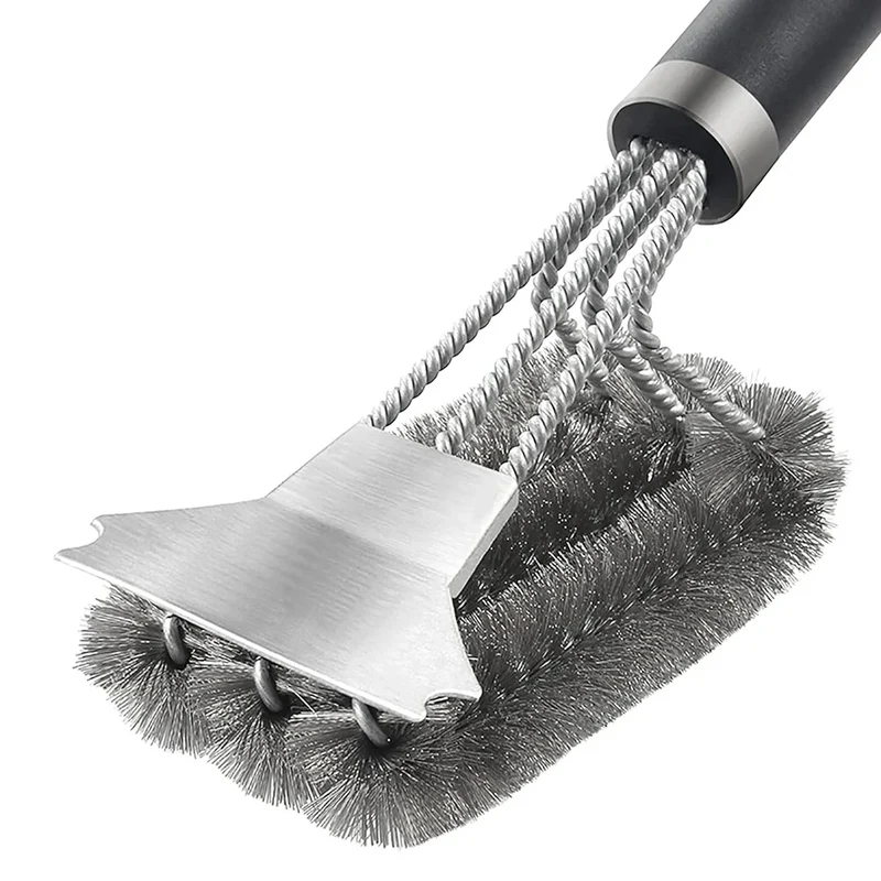 Brosse BBQ avec Grattoir Inox