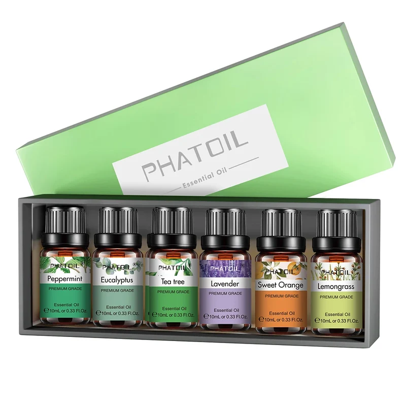 Coffret PHATOIL 6 Huiles Essentielles – Naturelles et Polyvalentes