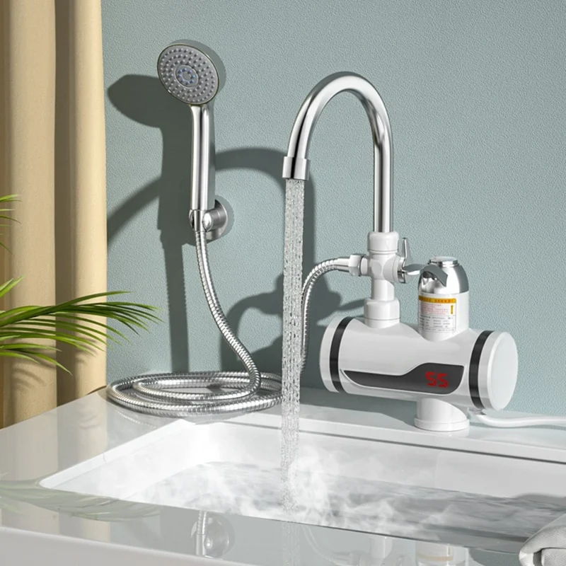 Robinet et douche avec chauffage intégré