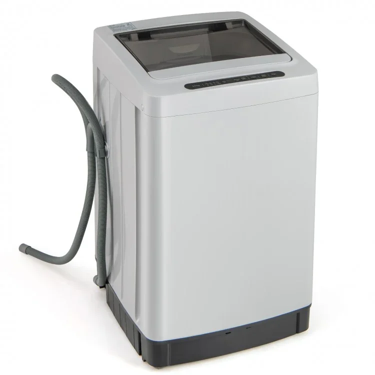 Giantex CW-937842561 2-in-1 Full-Automatic Washing Machine | 11 lbs | 8 Programs | Drain Pump | 110V
