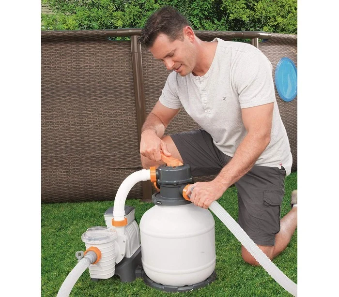 58495 Pompe de filtration à sable BESTWAY pour piscine flowclear 3,785 l / h