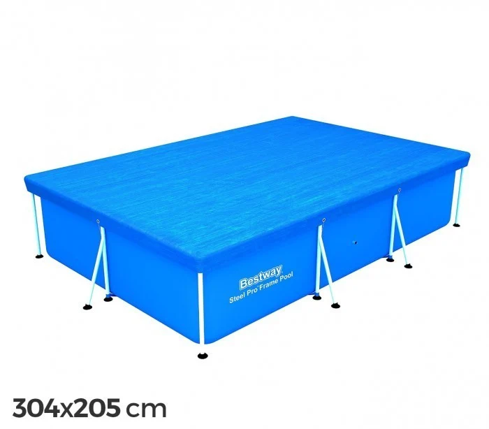 58106 couverture de piscine rectangulaire 304x205 cm PVC Bestway