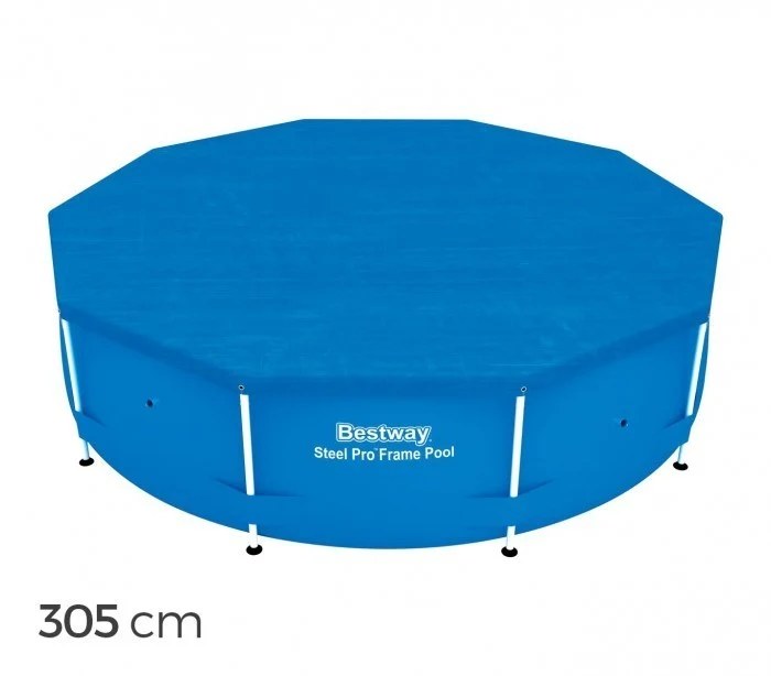58036 -Couverture pour piscine hors sol Bestway feuille de polyéthylène de 305cm