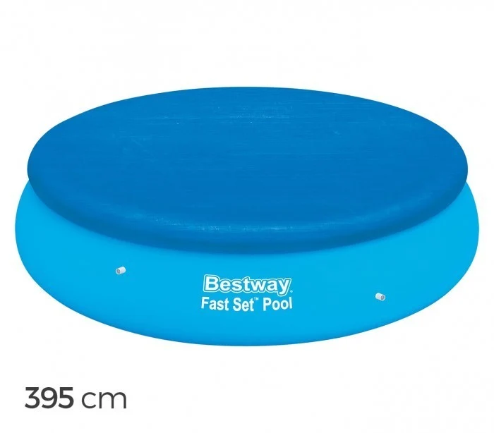 58034 - Couverture pour piscine hors sol - ronde - 395 cm Bestway en Pvc