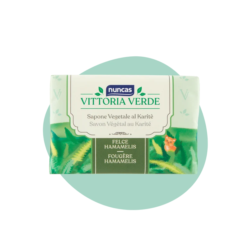 Vittoria Verde Saponi Cremosi Felce e Hamamelis - 125g