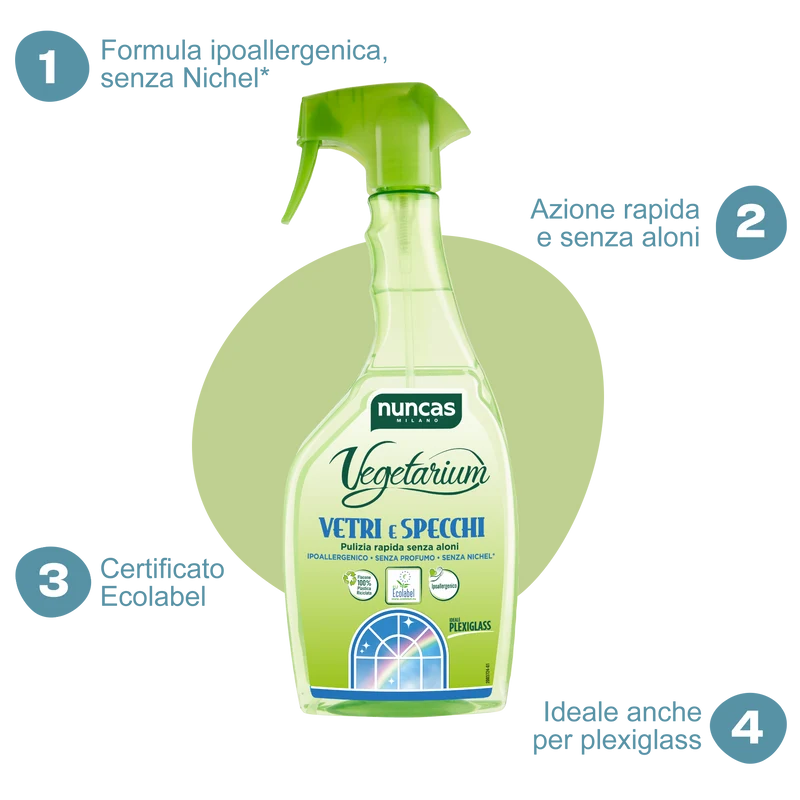Vegetarium Detergente Specifico Vetri e Specchi - 750ml