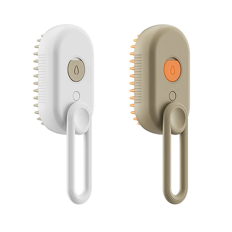 Brosse de Massage Électrique à Vapeur sans Fil Rechargeable pour Chiens et Chats