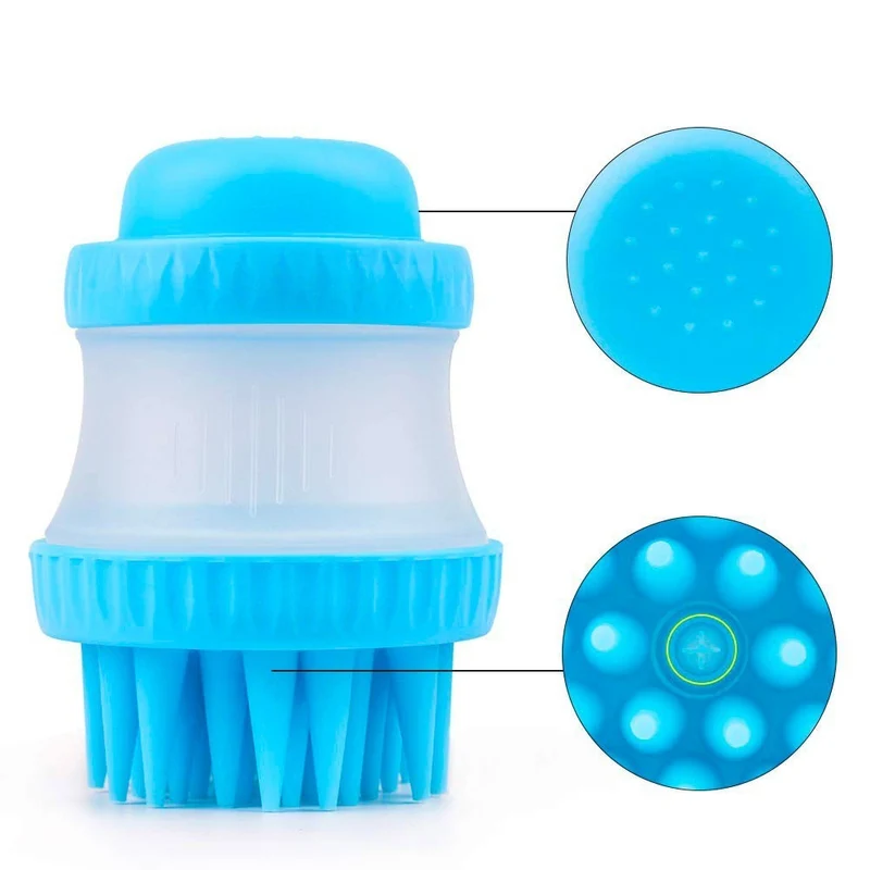 221158 Distributeur de savon et brosse en silicone pour chien Gentle Dog Washer
